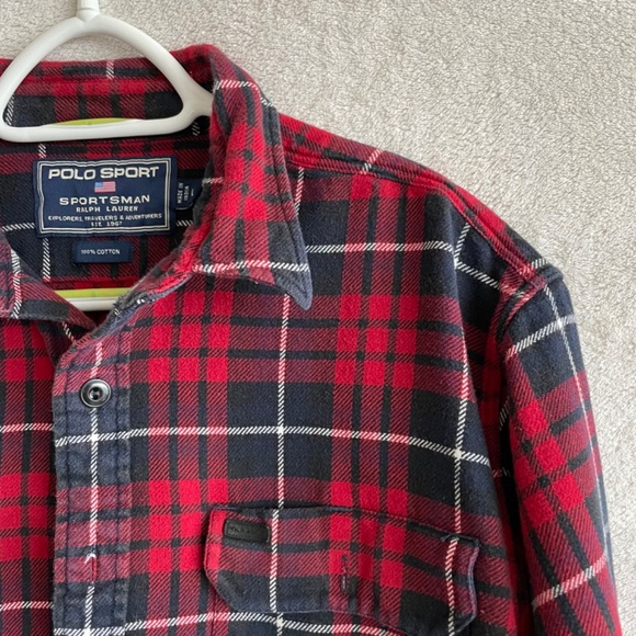 Ralph Lauren Polo Sport Sportsman Flannel Shirt. - Picture 3 of 9